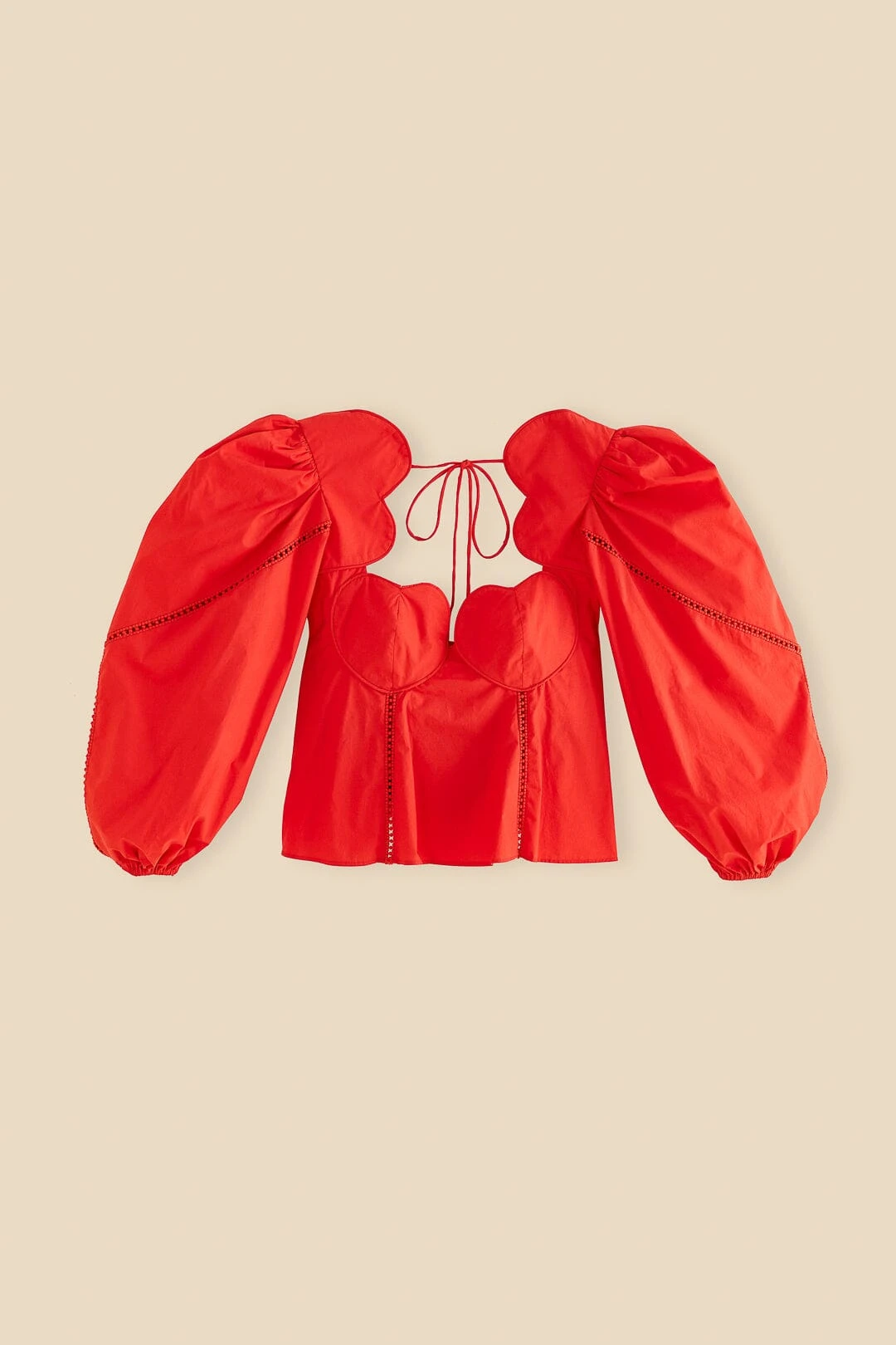 Farm Rio Red Heart Shaped Neckline Blouse 6 Farm Rio Red Heart Shaped Neckline Blouse - Image 6