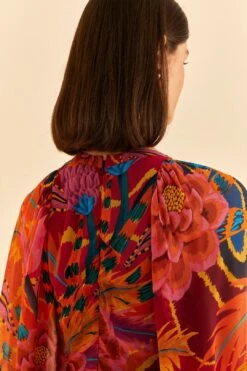 Farm Rio Vintage Wave Long Sleeve Maxi Dress 13 Farm Rio Vintage Wave Long Sleeve Maxi Dress -Farm Rio 312218 06