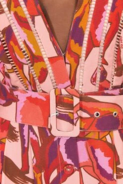 Farm Rio Rose Wild Horses Pleated Short Sleeve Jumpsuit -Farm Rio 312232 05 1