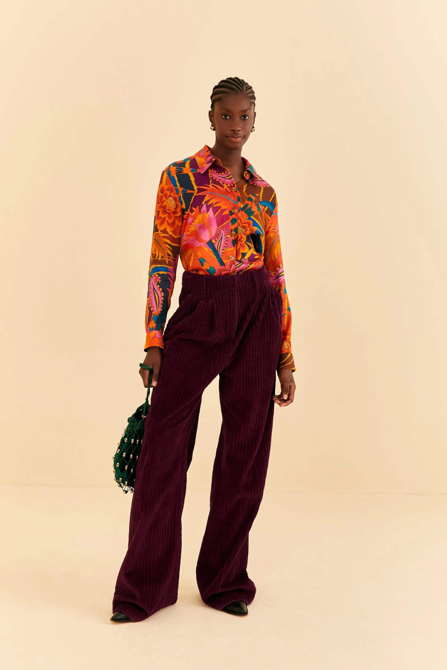 Farm Rio Vintage Wave Multicolor Long Sleeve Shirt 1 Farm Rio Vintage Wave Multicolor Long Sleeve Shirt