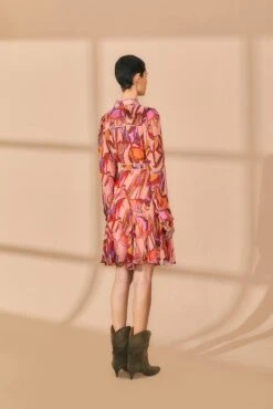 Farm Rio Rose Wild Horses Long Sleeve Mini Dress 9 Farm Rio Rose Wild Horses Long Sleeve Mini Dress -Farm Rio 312367 03