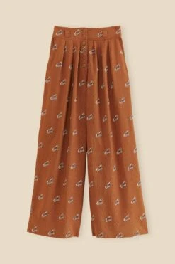 Farm Rio Caramel Embroidered Horses Pants 11 Farm Rio Caramel Embroidered Horses Pants -Farm Rio 312388 06