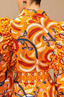 Farm Rio Yellow Palms Party Midi Dress 13 Farm Rio Yellow Palms Party Midi Dress -Farm Rio 312461 06