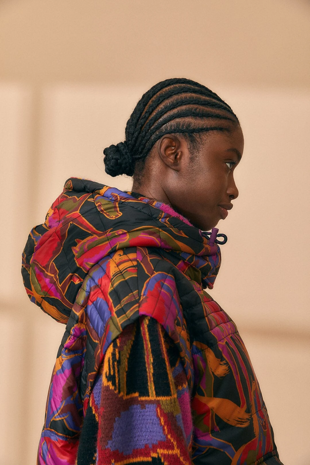 Farm Rio Black Wild Horses Reversible Puffer Jacket 5 Farm Rio Black Wild Horses Reversible Puffer Jacket - Image 5