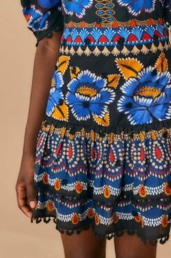 Farm Rio Black Ainika Sparkle Mini Skirt -Farm Rio 312546 03