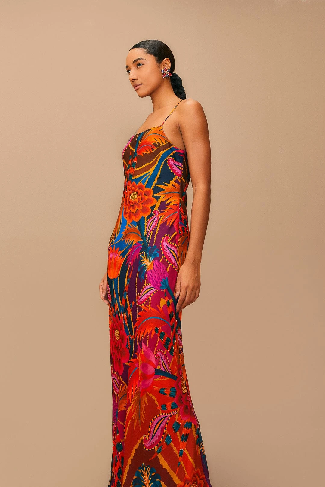 Farm Rio Vintage Wave Multicolor Lenzing™ Ecovero™ Viscose Maxi Dress 2 Farm Rio Vintage Wave Multicolor Lenzing™ Ecovero™ Viscose Maxi Dress - Image 2