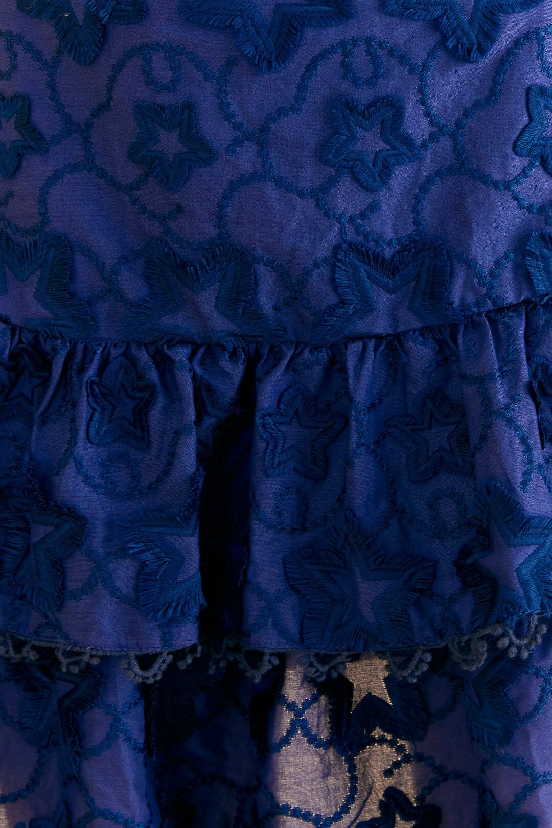 Farm Rio Navy Blue 3d Star Texture Mini Skirt 4 Farm Rio Navy Blue 3d Star Texture Mini Skirt - Image 4