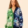 Farm Rio Tropical Groove Mixed Cardigan