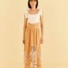 Farm Rio Sand Richelieu Midi Skirt