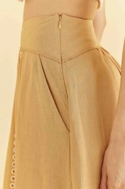 Farm Rio Sand Richelieu Midi Skirt -Farm Rio 313593 05