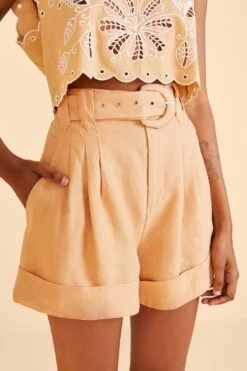 Farm Rio Beige Tailored Shorts 7 Farm Rio Beige Tailored Shorts -Farm Rio 313601 03