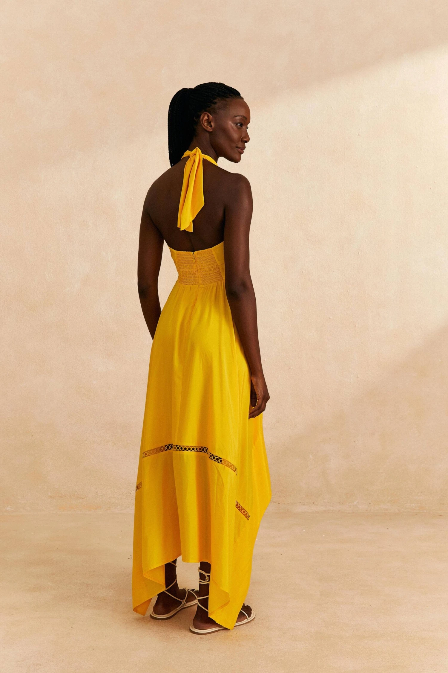 Farm Rio Yellow Sleeveless Maxi Dress 4 Farm Rio Yellow Sleeveless Maxi Dress - Image 4
