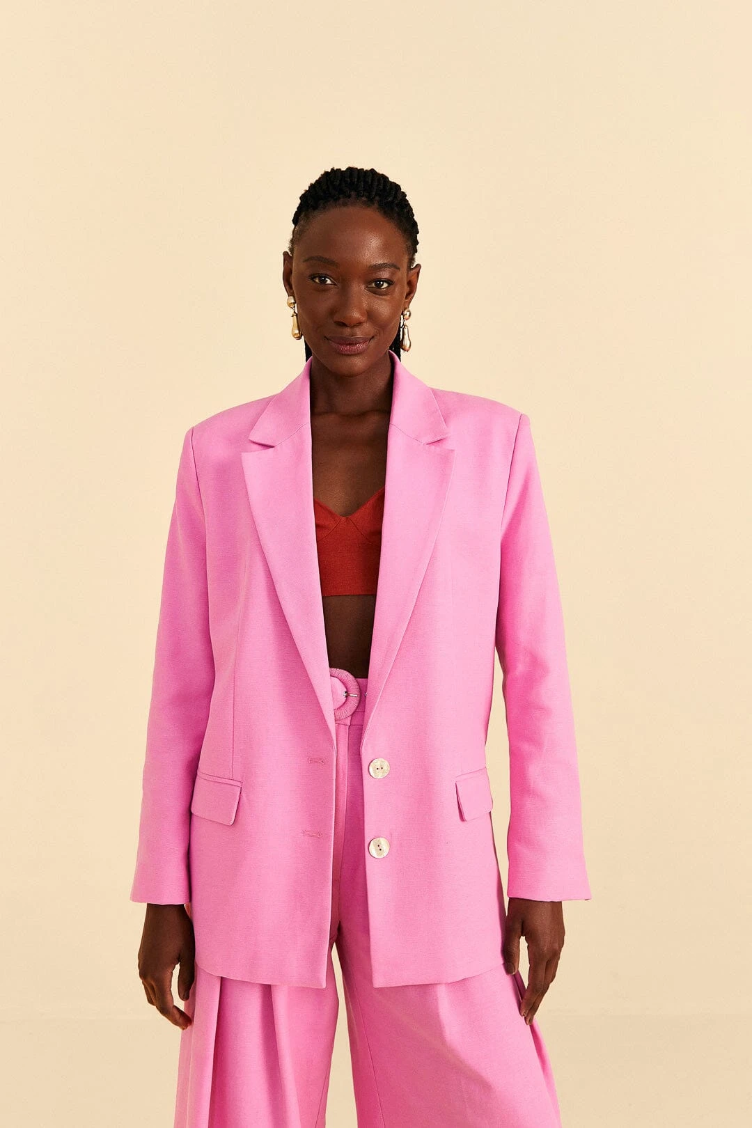Farm Rio Pink Blazer 1 Farm Rio Pink Blazer