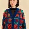 Farm Rio Crochet Icons Cardigan