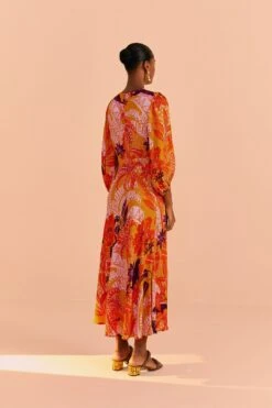 Farm Rio Beige Jungle Panther Lenzing™ Ecovero™ Viscose Midi Dress 11 Farm Rio Beige Jungle Panther Lenzing™ Ecovero™ Viscose Midi Dress -Farm Rio 313673 05