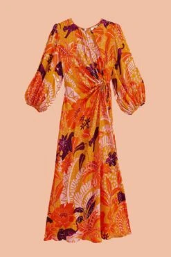 Farm Rio Beige Jungle Panther Lenzing™ Ecovero™ Viscose Midi Dress 13 Farm Rio Beige Jungle Panther Lenzing™ Ecovero™ Viscose Midi Dress -Farm Rio 313673 07