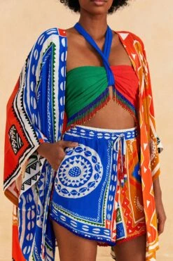 Farm Rio Off-White Pitta Colors Shorts -Farm Rio 313676 03