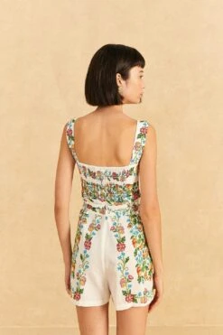 Farm Rio Off-White Tropical Romance Romper 7 Farm Rio Off-White Tropical Romance Romper -Farm Rio 313683 03