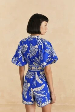 Farm Rio Blue Lace Banana Romper -Farm Rio 313686 04