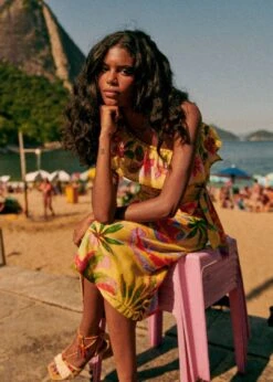 Farm Rio Summer Forest Yellow Parioca Blouse 6 Farm Rio Summer Forest Yellow Parioca Blouse -Farm Rio 313790 03