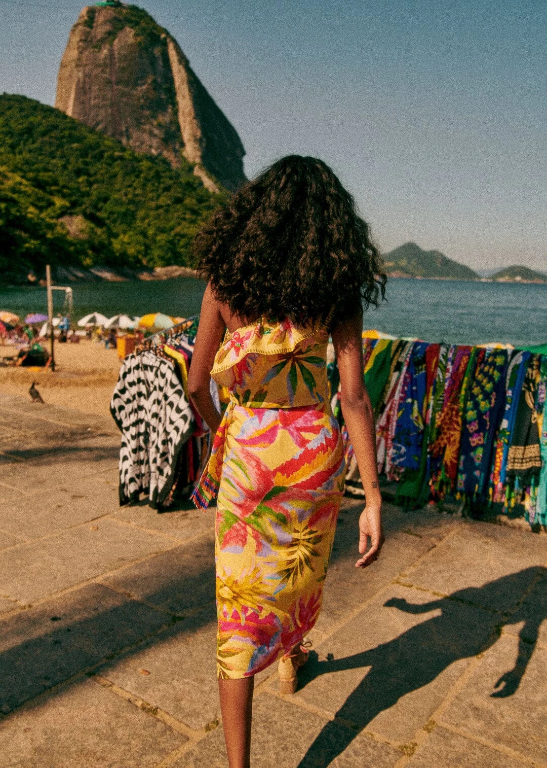 Farm Rio Summer Forest Yellow Bia Midi Skirt 4 Farm Rio Summer Forest Yellow Bia Midi Skirt - Image 4