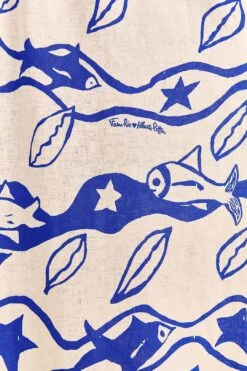 Farm Rio Off-White Pitta Waves Sleeveless Maxi Dress -Farm Rio 314086 05