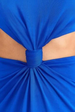 Farm Rio Blue Knot Cut Out Maxi Dress -Farm Rio 314099 05