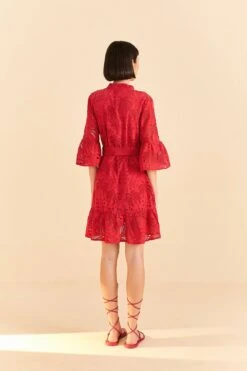 Farm Rio Red Palm Tree Mini Dress -Farm Rio 314488 04