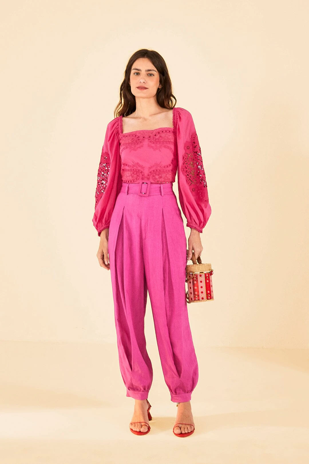 Farm Rio Pink Pants 1 Farm Rio Pink Pants