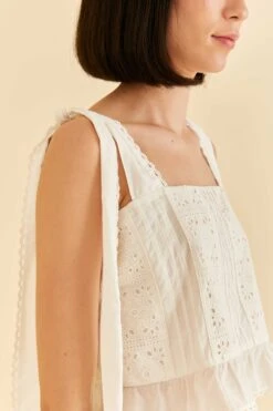 Farm Rio Off-White Lace Top 8 Farm Rio Off-White Lace Top -Farm Rio 314505 03