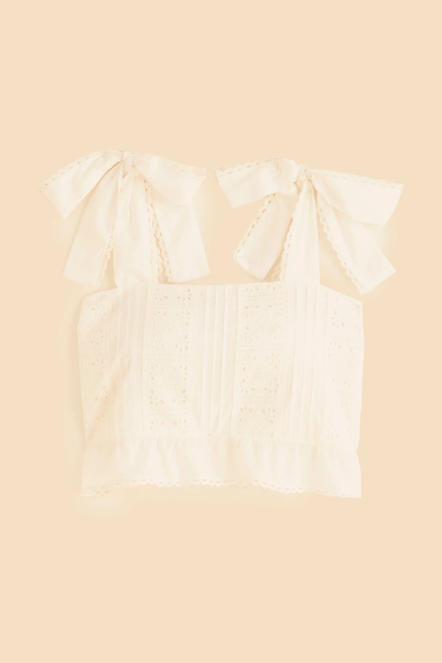 Farm Rio Off-White Lace Top 6 Farm Rio Off-White Lace Top - Image 6