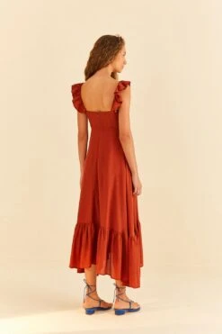 Farm Rio Brown Sleeveless Maxi Dress -Farm Rio 314507 04