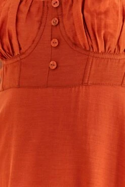 Farm Rio Brown Sleeveless Maxi Dress -Farm Rio 314507 05