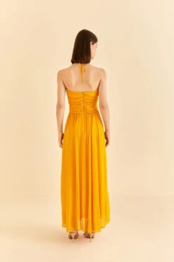 Farm Rio Yellow Sleeveless Maxi Dress With Sun Buckle 9 Farm Rio Yellow Sleeveless Maxi Dress With Sun Buckle -Farm Rio 314753 04