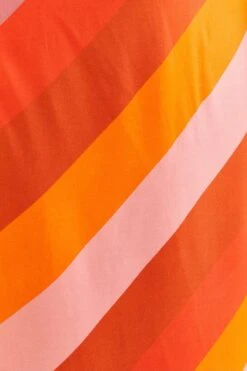 Farm Rio Party Stripes Multicolor One Shoulder Maxi Dress -Farm Rio 314757 07