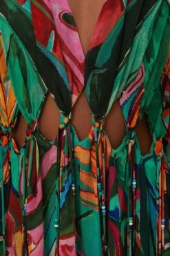 Farm Rio Banana Foliage V Neckline Maxi Dress 11 Farm Rio Banana Foliage V Neckline Maxi Dress -Farm Rio 314760 06