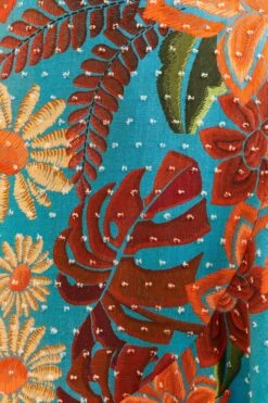 Farm Rio Blue Flower Dream Sleeveless Midi Dress 9 Farm Rio Blue Flower Dream Sleeveless Midi Dress -Farm Rio 315953 05