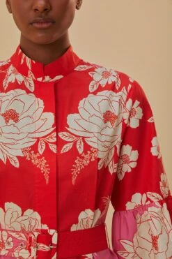 Farm Rio Pink Soft Garden Short Sleeve Mini Dress 9 Farm Rio Pink Soft Garden Short Sleeve Mini Dress -Farm Rio 315959 04