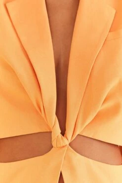 Farm Rio Peach Cut Out Blazer -Farm Rio 316422 04