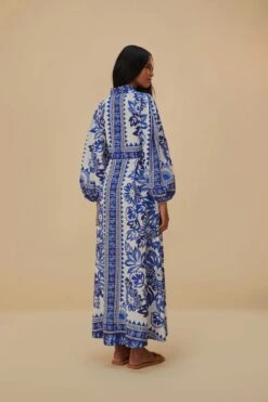 Off-White Flora Tapestry Lenzing™ Ecovero™ Euroflax™ Maxi Dress -Farm Rio 317919 04 2ac814ae 5553 4b64 a79a 42806d4304c9