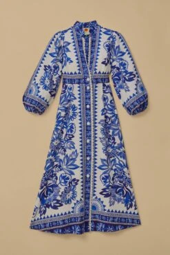 Off-White Flora Tapestry Lenzing™ Ecovero™ Euroflax™ Maxi Dress -Farm Rio 317919 07 06871253 44fc 43c5 8914 34a28cb83129