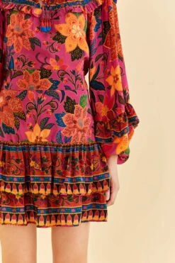 Farm Rio Pink Tropical Tapestry Mini Skirt -Farm Rio 318099 03