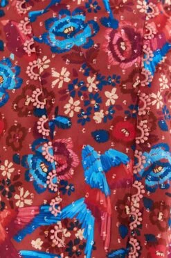 Farm Rio Blush Floral Birds Sleeveless Blouse 9 Farm Rio Blush Floral Birds Sleeveless Blouse -Farm Rio 318136 05