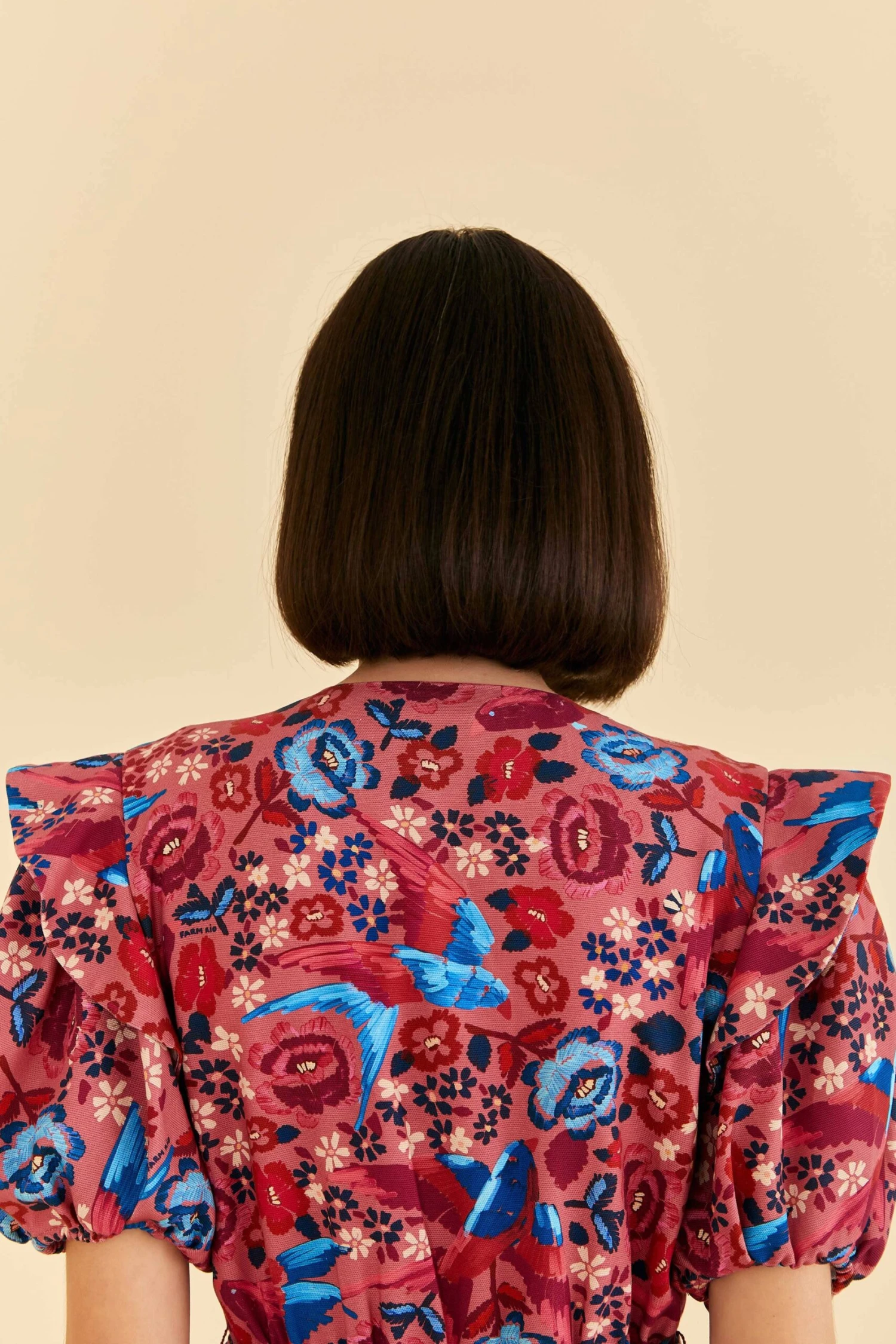 Farm Rio Blush Floral Birds Jumpsuit 5 Farm Rio Blush Floral Birds Jumpsuit - Image 5