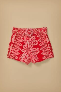 Flora Tapestry Red Shorts 9 Flora Tapestry Red Shorts -Farm Rio 318160 06