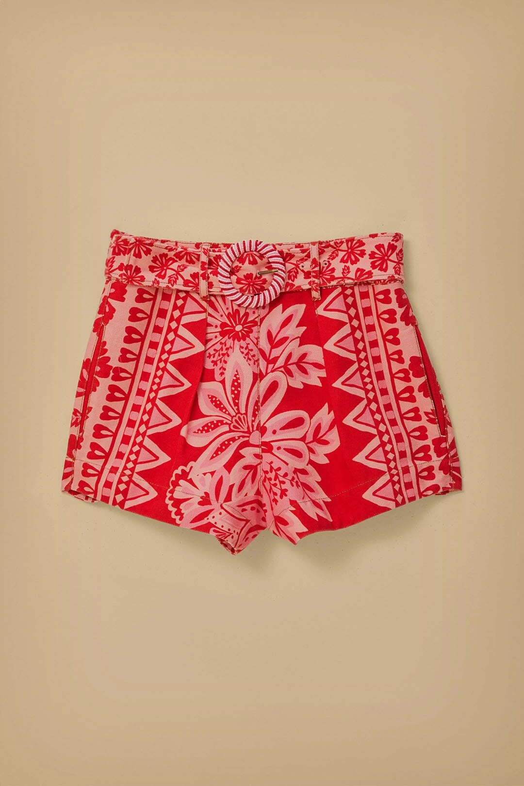 Flora Tapestry Red Shorts 5 Flora Tapestry Red Shorts - Image 5