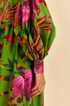 Farm Rio Maxi Flowers Organic Cotton Maxi Dress -Farm Rio 318179 03
