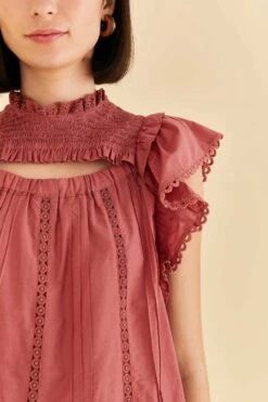 Farm Rio Blush Ruffles Blouse -Farm Rio 318257 03