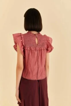 Farm Rio Blush Ruffles Blouse -Farm Rio 318257 04