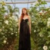 Black Special Lace Sleeveless Maxi Dress